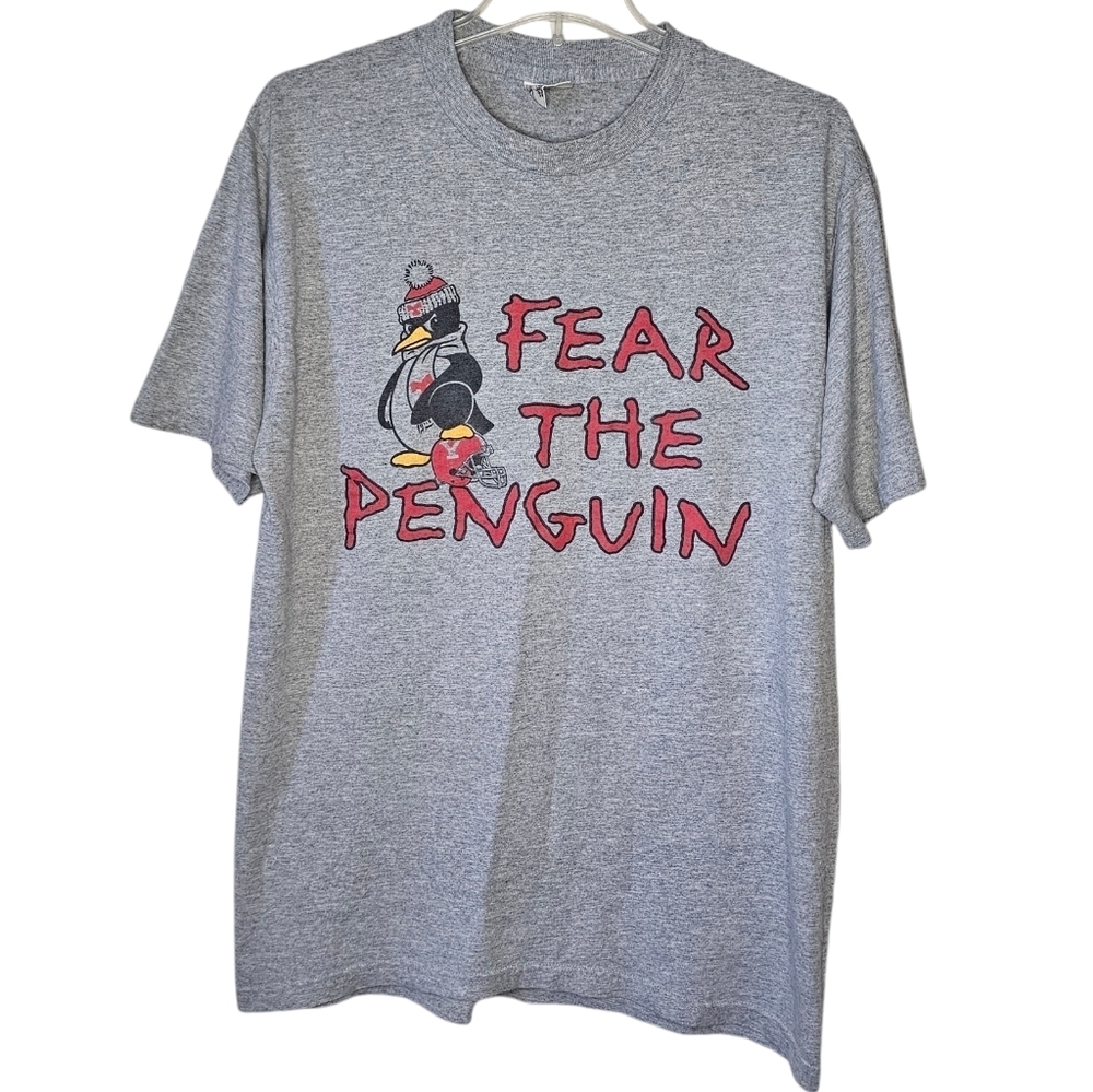 The Cotton Exchange Fear the Penguin Vintage T-Shirt  Size Large Made in USA YSU